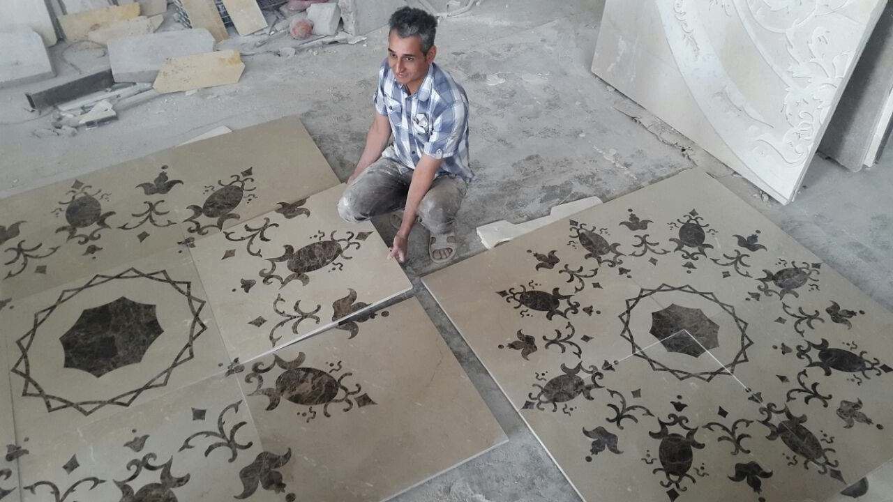 پروژه معماری با برش دقیق واترجت